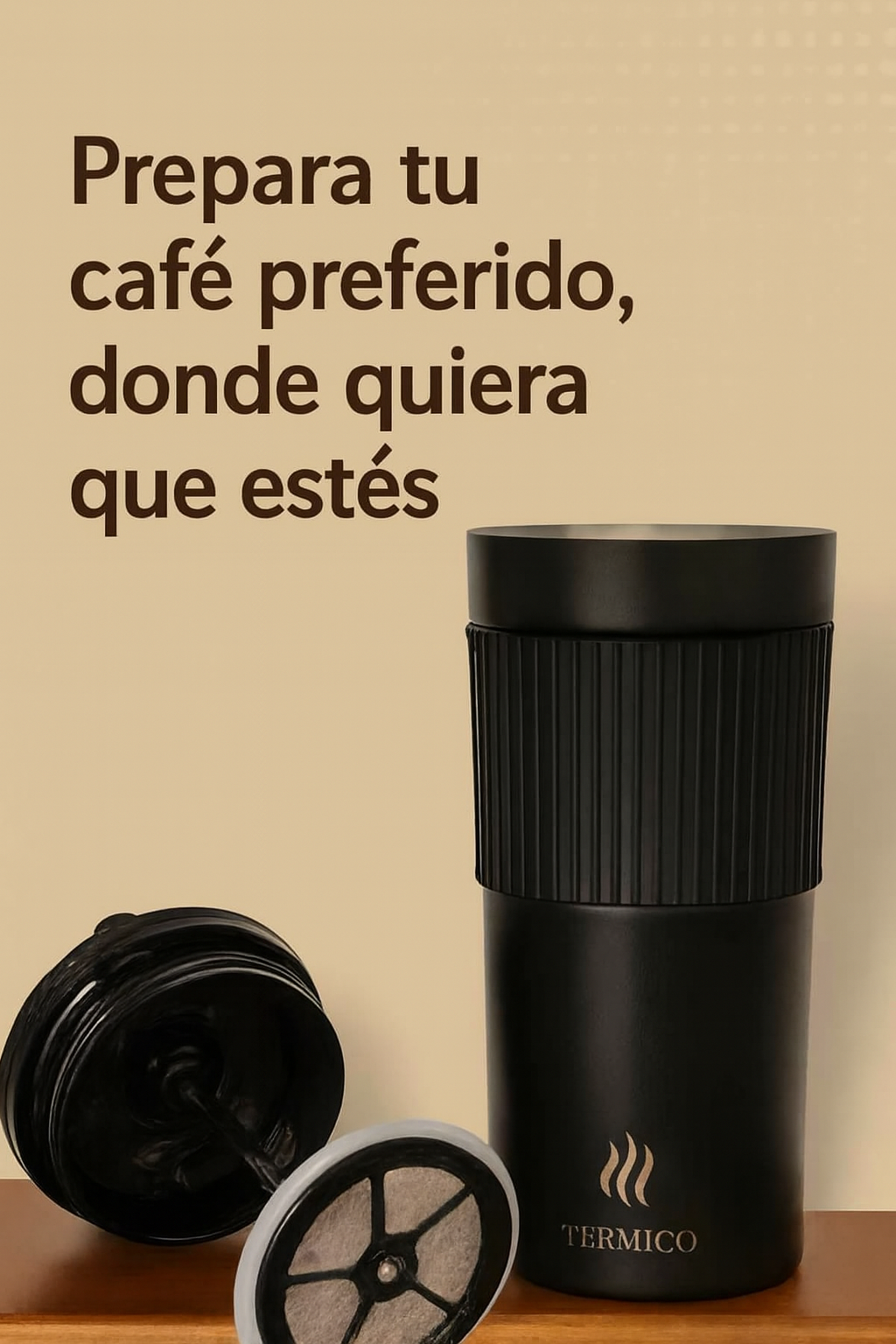 2 en 1 - Termo Y Prensa Francesa