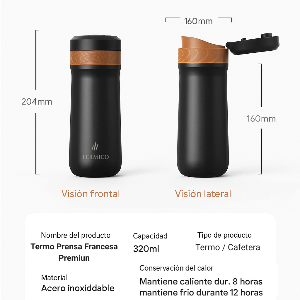 Termo Prensa Francesa Premium