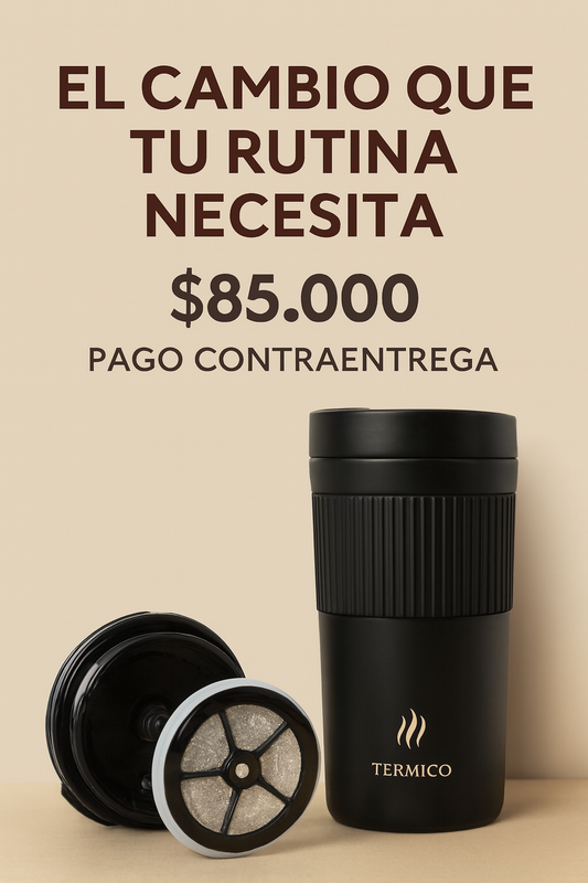 2 en 1 - Termo Y Prensa Francesa